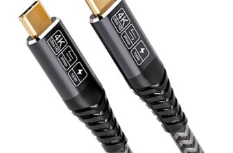 CAKOBLE USB C Kabel auf USB C 2M, USB 3.2 Gen2 Typ C ladekabel, 20 Gbps Datenübertragung, 100W 20V/5A Schnellladekabel,4K @@ 60Hz Videoübertragung für Laptop, Mobiltelefon, Monitor, Geräte