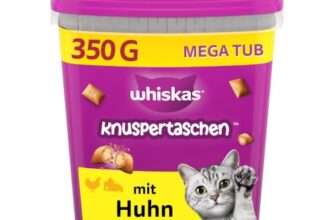 WHISKAS KNUSPERTASCHEN Box Huhn & Käse 2 x 350g