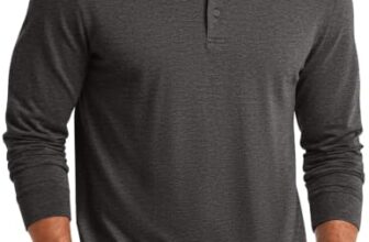 COOFANDY Poloshirt Herren Langarm Polo Shirt Langarmshirt Dunkelgrau 3XL