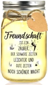 Hiipeefeel Geschenke für Beste Freundin, LED Flaschenlicht