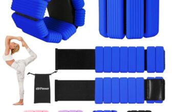 Passer Gewichte für Beine und Arme für Damen Herren Set 2er (je 0,5 kg) – Arm Fuß Gewichtsarmband 1kg Verstellbare Gewichtsmanschetten für Fitness, Yoga, Pilates, Aerobic, Gehen, Schwimmen – Blau