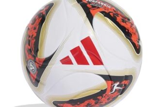 adidas Unisex Bundesliga 26/27 Torfabrik League Recreation Ball, White/Black/solar red, 5