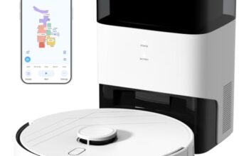 BOTLUXE T30+ Saugroboter mit Wischfunktion, Staubsauger Roboter mit Absaugstation 3.5L, 12000Pa Saugkraft, Reaktive 3D-Hindernisvermeidung