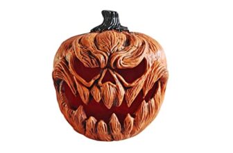 EUROPALMS Halloween Kürbis, 25cm | Kürbis mit Monsterfratze