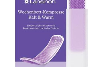 Lansinoh Wochenbett Kompresse Kalt & Warm – lindert Schmerzen und Beschwerden nach der Geburt, einem Kaiserschnitt & bei Hämorrhoiden – inkl. 12 x Hygieneschutzvlies