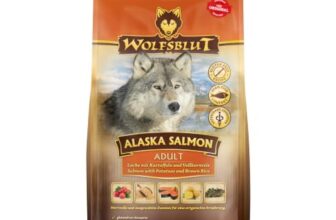 WOLFSBLUT – Alaska Salmon Adult | Trockenfutter mit wertvollen Superfoods für ausgewachsene Hunde. Getreidefreies Alleinfutter ohne Zusatzstoffe im Beutel | 2kg Lachs