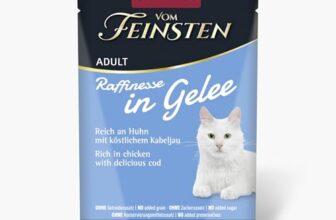 animonda Vom Feinsten Adult Raffinesse Katzenfutter in Gelee mit Huhn und Kabeljau (24 x 85 g), Nassfutter mit Taurin und Vitamin D3, ohne Zusatz von Soja, Zucker und Konservierungsstoffen