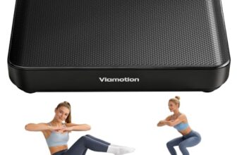 Viamotion Vibrationsplatte, Rüttelplatte Sport für Zuhause mit Stabiler Basis und LED-Display, 99 Geschwindigkeitsstufen Vibration Plate für Fitness und Muskelstraffung (Schwarz)