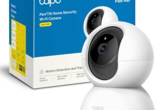 Tapo C200C 360°-WLAN-Überwachungskamera für den Innenbereich, 1080P, Nachtsicht, Bewegungserkennung, Zwei-Wege-Audio, kompatibel mit Alexa und Google Assistant, für Babys/Haustiere (Generalüberholt)