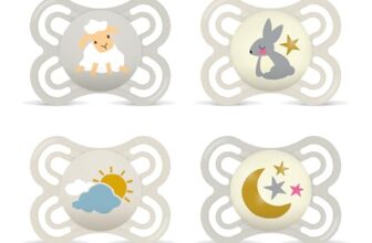MAM Perfect Day & Night Schnuller, 0-6 Monate, Schaf/Hase/Mond, 4 Stück