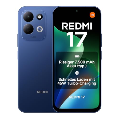 Xiaomi REDMI 17, Smartphone 4+128 GB, Dunkelblau, 7500mAh Akku, 45W Laden