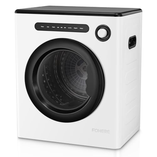 Trockner, 4KG Wäschetrockner, 1200W mit 6 Programm Intelligente Trocknung