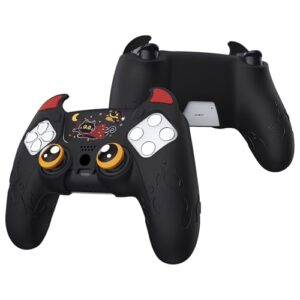 PlayVital Silikonhülle für PS5 Controller, mit Touch Pad Sticker & Kappen