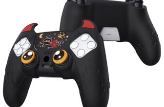 PlayVital Silikonhülle für PS5 Controller, mit Touch Pad Sticker & Kappen