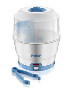 reer VapoMat Sterilisator für Babyflaschen, Dampfsterilisator, 6 Flaschen