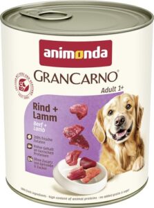 animonda GranCarno Adult Hunde Nassfutter mit Rind+Lamm (6×800 g)