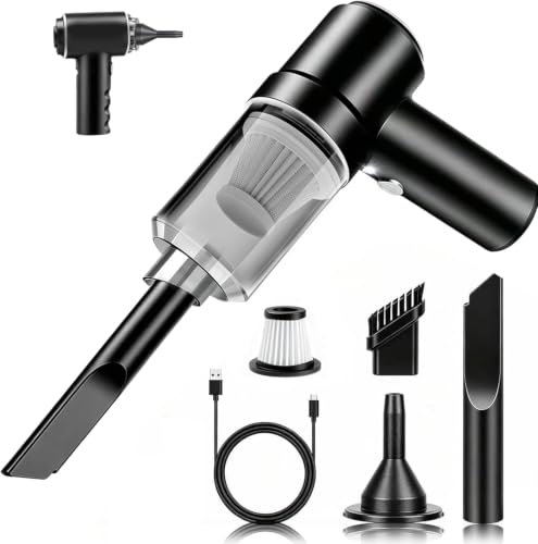 SCOVEE Handheld Staubsauger, Mini Tragbar Staubsauger, 20000PA Leistung, Super Leistungsstarke 4-in-1 Multifunktionalität, Für Büro, Auto, Haus Verschiedene Szenen,Conventional