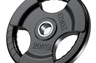 PhysKcal 1 x 20 kg Olympische Hantelscheiben mit Ø50 mm Bohrung