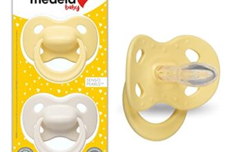 Medela Chupete de bebé | 6-18 meses | Sin BPA | Ligero y ortodóntico | Paquete de 2 | Girasol pastel y neutro