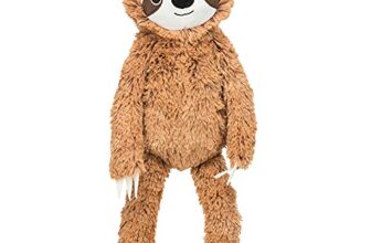 TRIXIE Hundespielzeug Faultier-Plüschtier, mit Sound – 56 cm