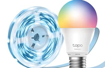 Tapo TP-Link L530E smarte WLAN Glühbirne E27, Mehrfarbrige dimmbare alexa smarte lampe + LED Strip 5M, Wifi LED Streifen, 16 Mio. Farben, dimmbar
