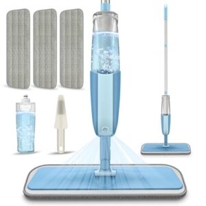 Wischer mit Sprühfunktion Sprühwischer Bodenwischer mit 3 Mikrofaser Pads