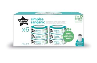 Tommee Tippee Nachfüllkassetten für Simplee Windelentsorgungssystem, sich nur zur Verwendung in Simplee-Sangenic-Windeleimern, 1 stück (Packung mit 36)
