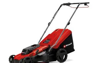 Einhell Elektro-Rasenmäher GC-EM 1800/43 (1.800 W, 43 cm Schnittbreite, bis 800 m², 50 L Fangkorb, zentrale Schnitthöhenverstellung mit 20-65 mm Schnitthöhe)