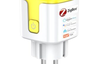 QUEENWEN Zigbee Steckdose, Smarte Steckdose mit Energieüberwachung