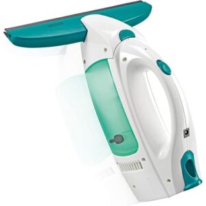 Leifheit Fenstersauger Dry & Clean, Akku Fensterreiniger, 360° Reinigung