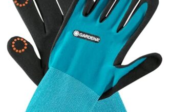 Gardena Pflanz- und Bodenhandschuh 8/M: Handschuhe für Garten- und Bodenarbeiten, Feuchtigkeitsschutz dank Nitril-Oberfläche, mobile touch für Smartphonenutzung (11511-20)