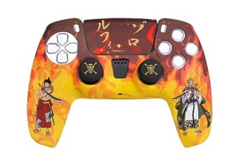 FRTEC – Combo Pack, Hartschale + Griffe + Aufkleber für PS5 DualSense (One Piece)