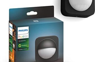 Philips Hue Bewegungssensor für den Aussenbereich, integrierter Tageslichtsensor, schwarz
