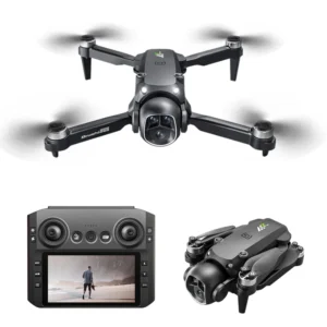 WLRC M7 WiFi FPV mit 5,6 Zoll LCD-Bildschirm Steuerung HD Dual-Kamera Servo Gimbal Optische Flusspositionierung Bürstenl