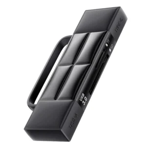 ESSAGER ES-DK01 USB 3.0 Kartenleser USB-A & Type-C Dual-Port SD/TF Speicherkartenleser Plug and Play intelligenter Karte