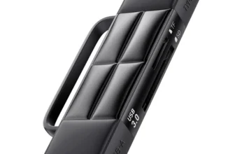 ESSAGER ES-DK01 USB 3.0 Kartenleser USB-A & Type-C Dual-Port SD/TF Speicherkartenleser Plug and Play intelligenter Karte