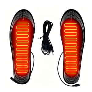 TENGOO USB-gestützte beheizte Innensohlen für Herren und Damen, zum Anpassen, elektrische Fußwärmer, EU-Größen 35-46, fü