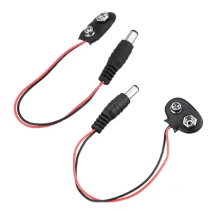 DC-9V-Batterieknopfleistungsstecker Mega 2560 1280 UNO R3 132 9V-Batterie-Schnalle T-Typ/I-Typ Geekcreit für Arduino – P