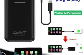 5.8GHz Wireless Apple CarPlay Activator for Audi Porsche VW Volvo Peugeot Honda Kia Hyundai Benz Wired to Wireless CarPlay