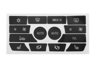 Dash Climate Control Car Stereo Panel Button Repair Decal Kit For BMW 5 Series 09-15