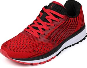 WHITIN Laufschuhe Herren Turnschuhe Damen Sportschuhe Rot 40