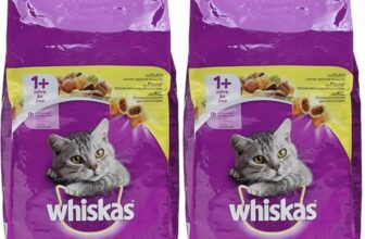 Whiskas Adult 1+ Trockenfutter Huhn, 3,8kg Katzentrockenfutter für Erwachsene Katzen – unterschiedliche Produktverpackungen erhältlich (Packung mit 2)