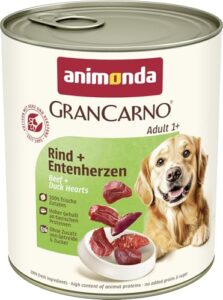 animonda GranCarno Adult Hundefutter Rind+Entenherzen (6x800g)