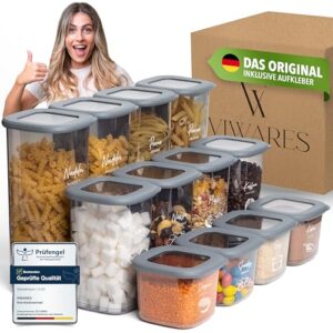 Viwares Vorratsdosen mit Deckel Luftdicht, 12er Vorratsbehälter Set