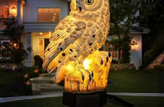 Hoofun Eule Solarleuchten Lampe Garten Wetterfest Automatische