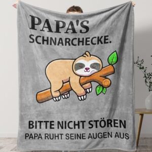 KaayeeWood Papa Geschenk zum Vatertag Geburtstag Valentinstag Kuscheldecke