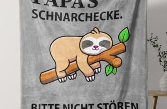KaayeeWood Papa Geschenk zum Vatertag Geburtstag Valentinstag Kuscheldecke