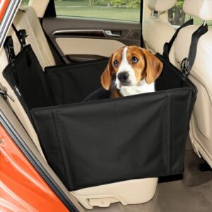 WUGLO Hunde Autositz Rückbank Extra Stabil für mittlere Hunde bis 18 kg