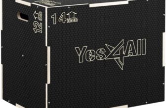 Yes4All CFL8 3 in 1 Plyo Box aus Holz mit rutschfester Oberfläche, 40,6 cm x 35,5 cm x 30,4 cm, Plyometric Box Plattform für Sprungtraining, Jump Boxes für Home Gym Übung und Outdoor Workout