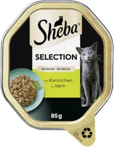 Sheba Schale Nassfutter für Katzen Selection in Sauce mit Kaninchenhäppchen 2 x 11 x 85 g